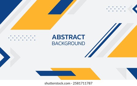 Blue and yellow abstract geometric background vector illustration
