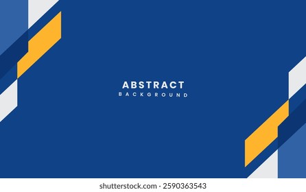 Blue and yellow abstract geometric background vector illustration