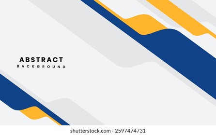 Blue and yellow abstract geometric background vector illustration
