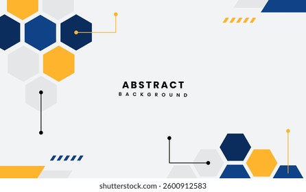 Blue and yellow abstract geometric background vector illustration