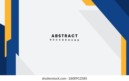 Blue and yellow abstract geometric background vector illustration