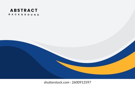 Blue and yellow abstract geometric background vector illustration