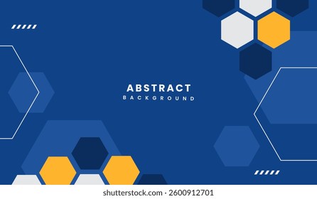 Blue and yellow abstract geometric background vector illustration
