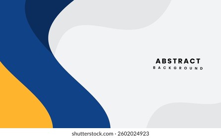 Blue and yellow abstract geometric background vector illustration