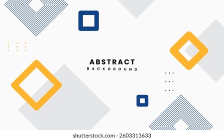 Blue and yellow abstract geometric background vector illustration