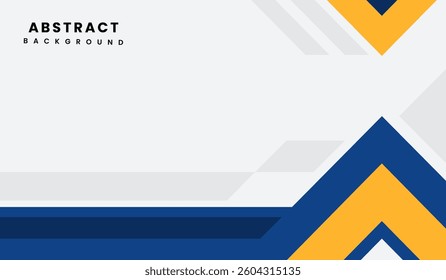 Blue and yellow abstract geometric background vector illustration