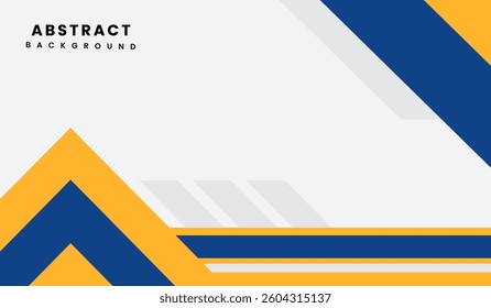 Blue and yellow abstract geometric background vector illustration