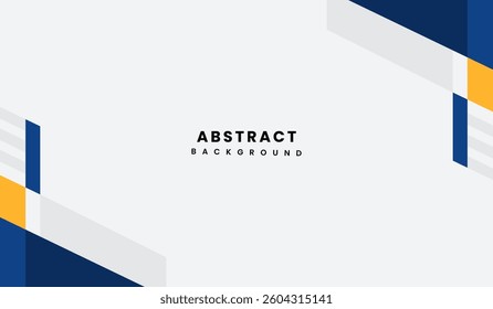 Blue and yellow abstract geometric background vector illustration