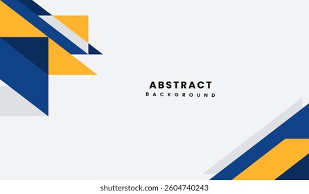 Blue and yellow abstract geometric background vector illustration