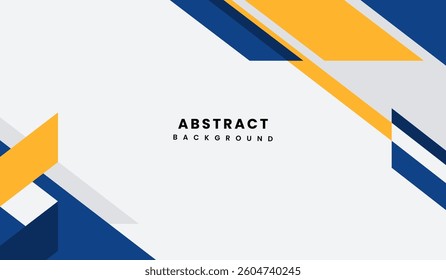 Blue and yellow abstract geometric background vector illustration