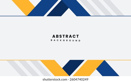 Blue and yellow abstract geometric background vector illustration