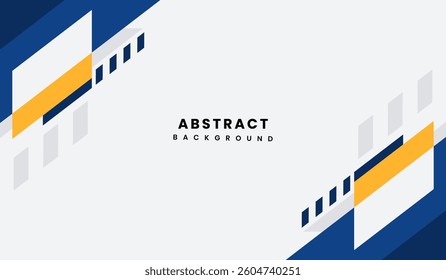 Blue and yellow abstract geometric background vector illustration