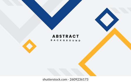 Blue and yellow abstract geometric background vector illustration