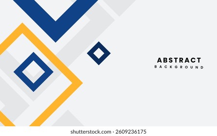 Blue and yellow abstract geometric background vector illustration
