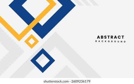 Blue and yellow abstract geometric background vector illustration