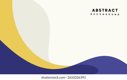 Blue and yellow abstract geometric background vector illustration