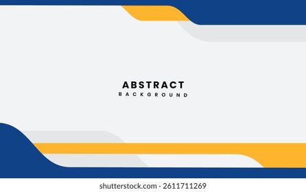 Blue and yellow abstract geometric background vector illustration