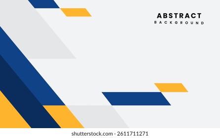 Blue and yellow abstract geometric background vector illustration