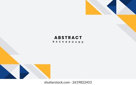 Ilustração do vetor de fundo geométrico abstrato azul e amarelo