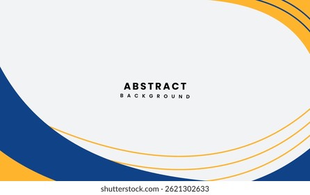 Ilustração do vetor de fundo geométrico abstrato azul e amarelo