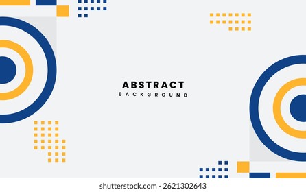 Blue and yellow abstract geometric background vector illustration