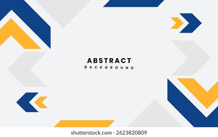 Ilustración vectorial de fondo geométrico abstracto azul y amarillo