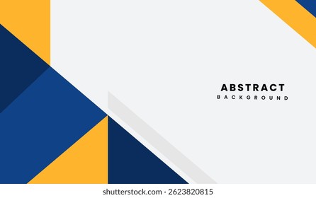 Blue and yellow abstract geometric background vector illustration