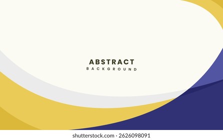 Ilustración vectorial de fondo geométrico abstracto azul y amarillo