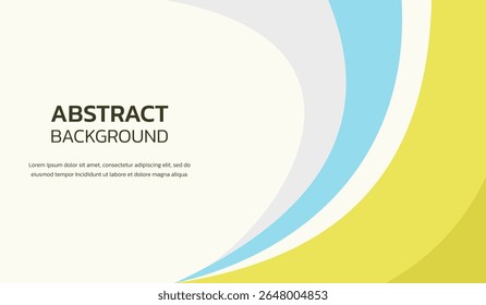 Ilustración vectorial de fondo geométrico abstracto azul y amarillo