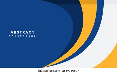 Ilustração do vetor de fundo geométrico abstrato azul e amarelo
