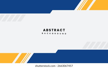 Ilustración vectorial de fondo geométrico abstracto azul y amarillo