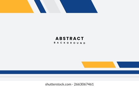 Ilustración vectorial de fondo geométrico abstracto azul y amarillo