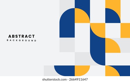 Blaue und gelbe abstrakte geometrische Hintergrund Vektorgrafik