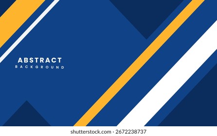 Blaue und gelbe abstrakte geometrische Hintergrund Vektorgrafik