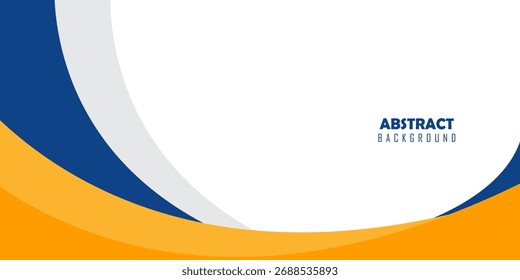 Ilustración vectorial de fondo geométrico abstracto azul y amarillo