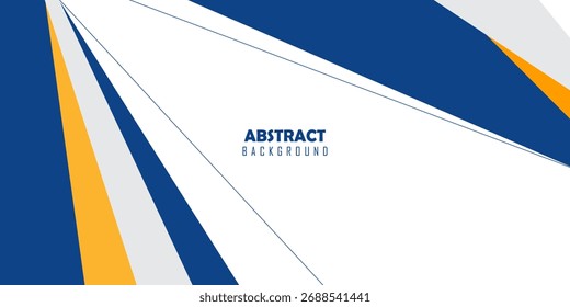 Ilustración vectorial de fondo geométrico abstracto azul y amarillo