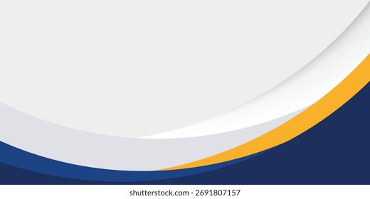 Vetor de fundo geométrico abstrato azul e amarelo ilustração moderna