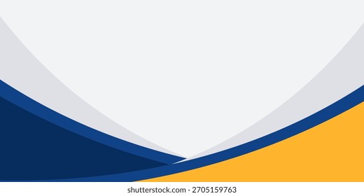 Ilustración vectorial de fondo geométrico abstracto azul y amarillo