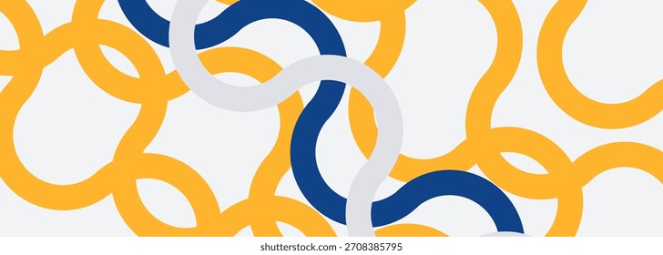 Fondo geométrico abstracto azul y amarillo Ilustración vectorial eps10