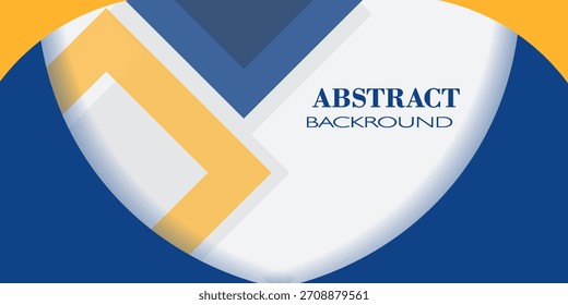 Ilustração do vetor de fundo geométrico abstrato azul e amarelo