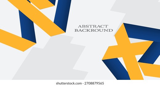 Ilustración vectorial de fondo geométrico abstracto azul y amarillo