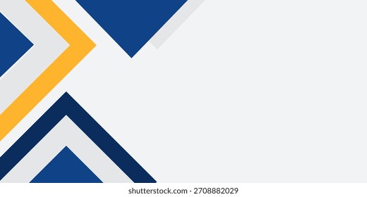 Ilustración vectorial de fondo geométrico abstracto azul y amarillo