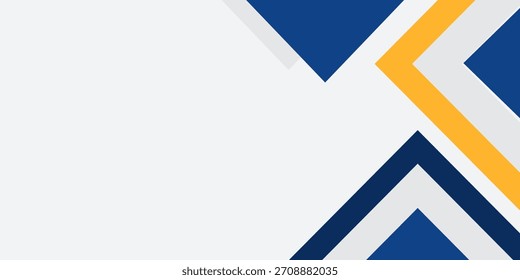 Blue and yellow abstract geometric background vector illustration