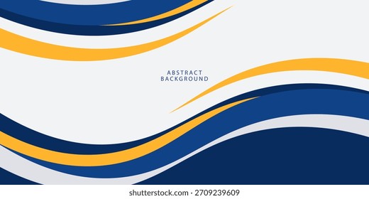 Fondo geométrico abstracto azul y amarillo Ilustración vectorial.eps10