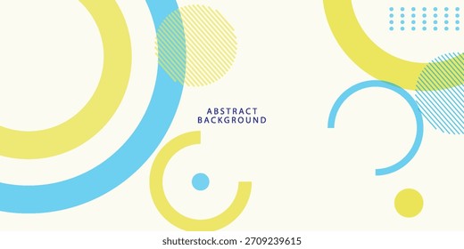 Ilustración vectorial de fondo geométrico abstracto azul y amarillo