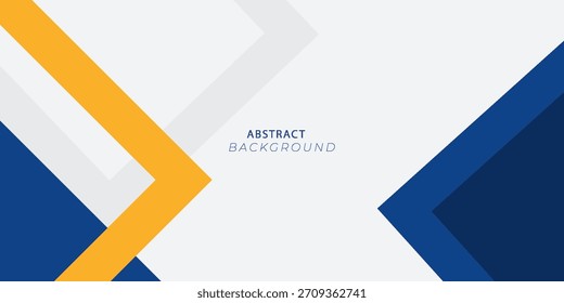 Fondo geométrico abstracto azul y amarillo Ilustración vectorial.EPS10