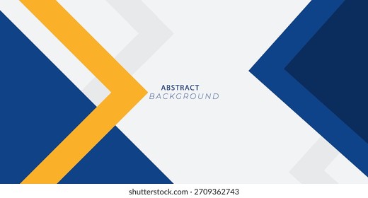 Vetor de fundo geométrico abstrato azul e amarelo ilustração.EPS10