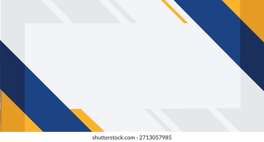 Ilustración vectorial de fondo geométrico abstracto azul y amarillo

