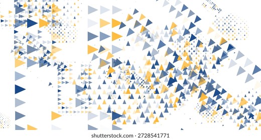 Ilustración vectorial de fondo geométrico abstracto azul y amarillo