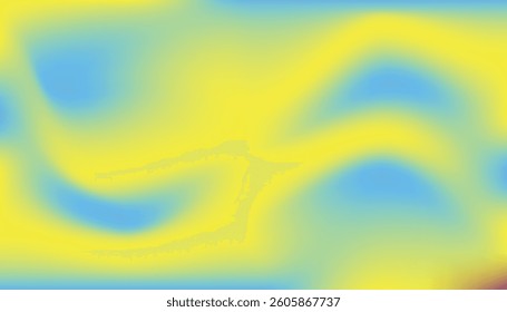 Blue and yellow abstract gradient with smooth texture and soft flowing motion